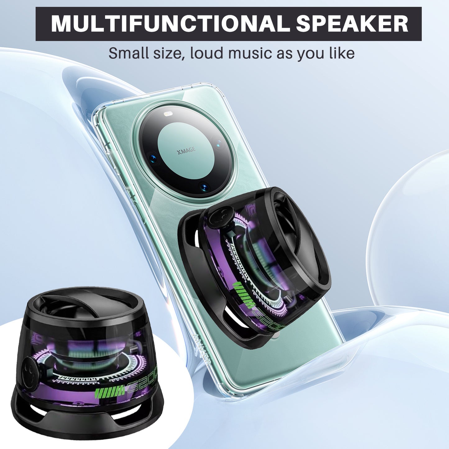 PulseBeat - Bluetooth Speaker met Magnetische Houder