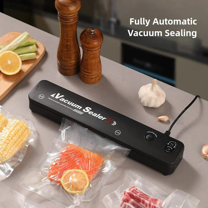 Keuken Thuis Vacuüm Sealer Voedselconservering Plastic Zakken Sealer Verpakkingsmachine Automatische Sealmachine Keukengadgets