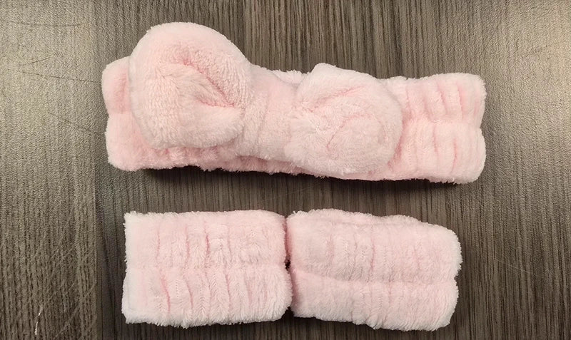 ZachteZorg Set - 3-Delige Skincare Hoofdband & Polsband Set