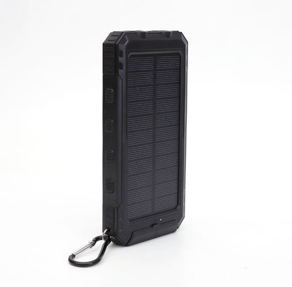 Solar Powerbank 10000mAh met Kompas | Zaklamp & SOS | Waterdicht