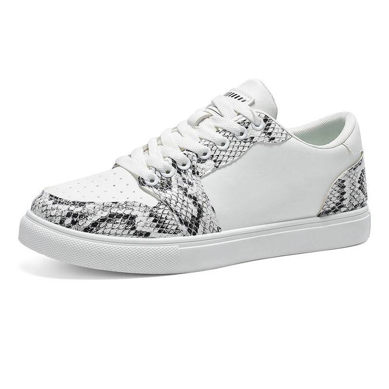 Heren Sneakers met Dikke Zool & Slangenprint