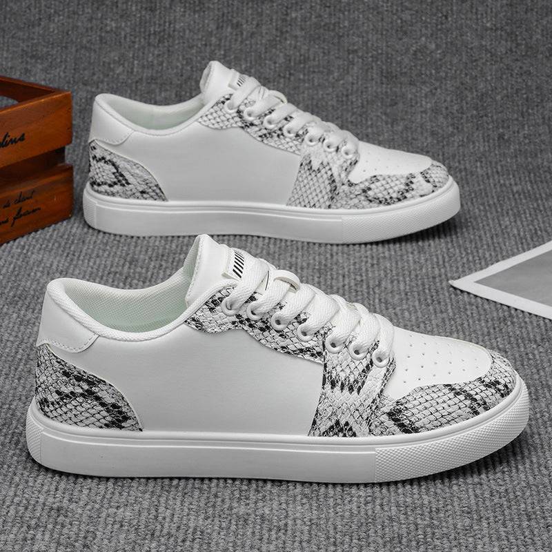 Heren Sneakers met Dikke Zool & Slangenprint