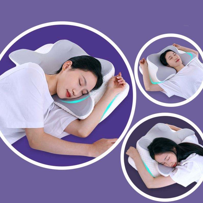 Ergonomisch nekkussen memory foam – nek- en rugondersteuning
