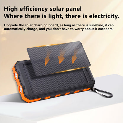 Solar Powerbank 10000mAh met Kompas | Zaklamp & SOS | Waterdicht