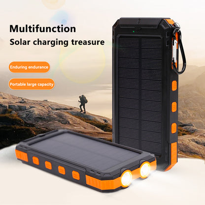 Solar Powerbank 10000mAh met Kompas | Zaklamp & SOS | Waterdicht
