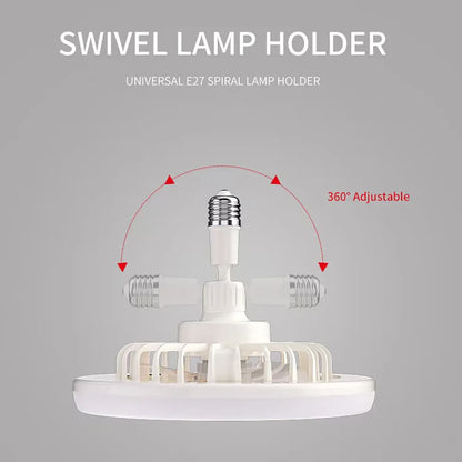 Roteerbare 3-in-1 Plafondventilator met Afstandsbediening en LED Verlichting – E27 Fitting