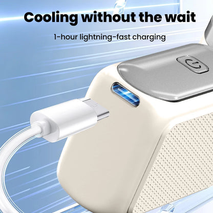 Draagbare Mini Ventilator – USB-C Oplaadbaar, 5 Snelheden, Zakformaat