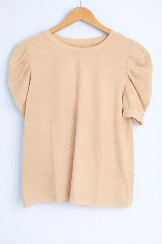AuraPuff™ Elegant T-Shirt - Gigot Mouwen