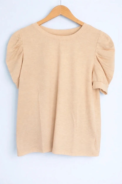 AuraPuff™ Elegant T-Shirt - Gigot Mouwen
