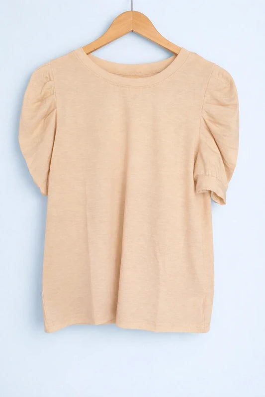 AuraPuff™ Elegant T-Shirt - Gigot Mouwen