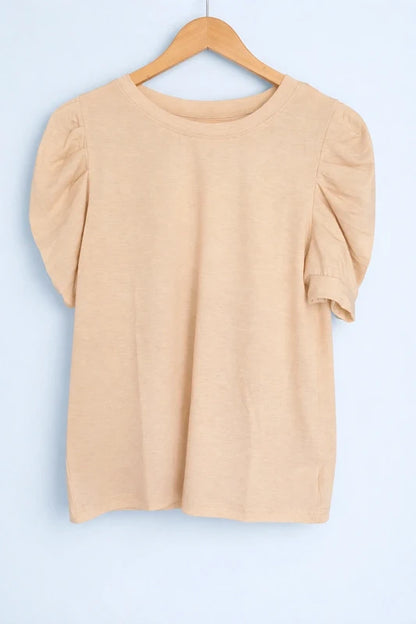 AuraPuff™ Elegant T-Shirt - Gigot Mouwen
