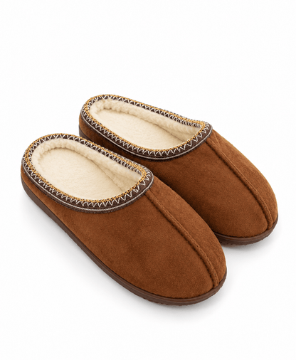 Zachte katoenen pantoffels met gevoerde binnenkant voor warm comfort