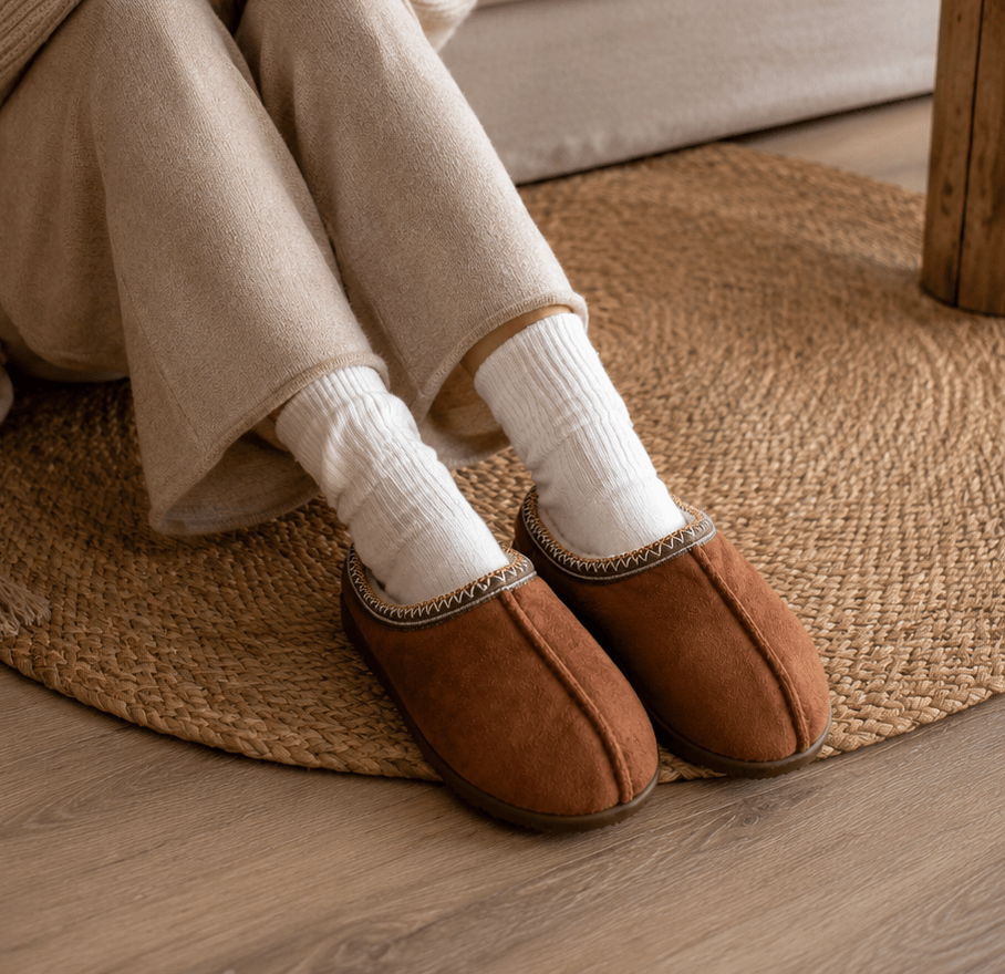Katoenen Pantoffels | Zachte Gevoerde Huisslippers Nieuw - Maat 39