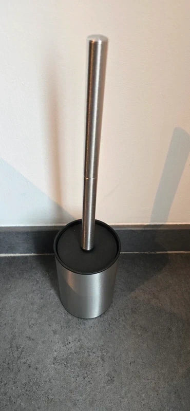 Titan Toiletborstel RVS - Modern Design met Zwarte Accent - Losstaand