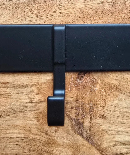 Design Wandkapstok Mat Zwart - Zelfklevend of Schroeven