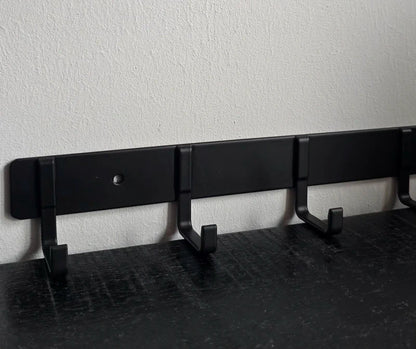 Design Wandkapstok Mat Zwart - Zelfklevend of Schroeven