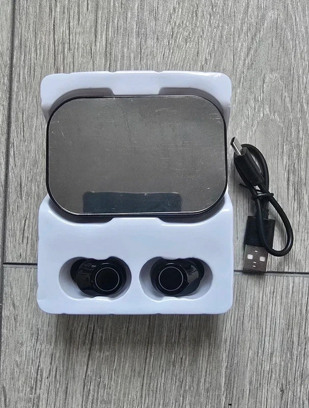 Draadloze Oordopjes - LED Display & Powerbank Case