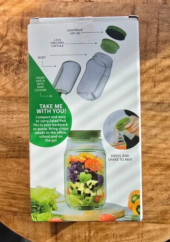 Salade Lunchbox - 100% Lekvrij - Inclusief Dressingbakje