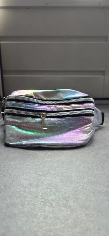 Holografisch Heuptasje Dames - Festival Tasje - Regenboog Effect