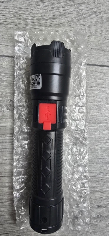 Tactische LED Zaklamp - USB Oplaadbaar - Zoomfunctie & Noodverlichting