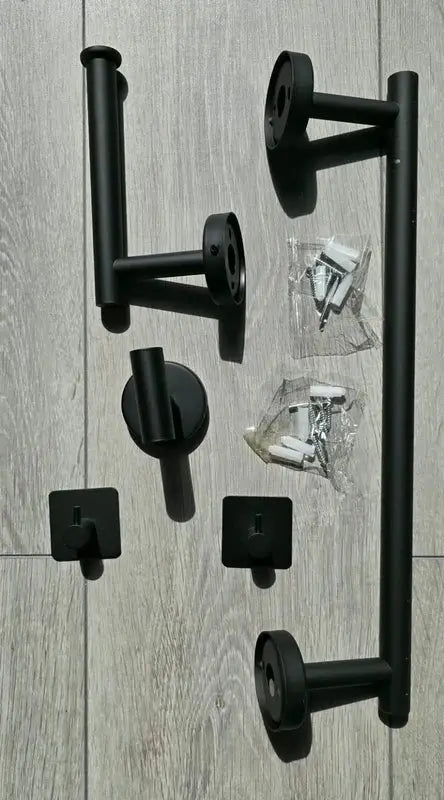 Titan Series complete set onderdelen – handdoekstang toiletrolhouder haken