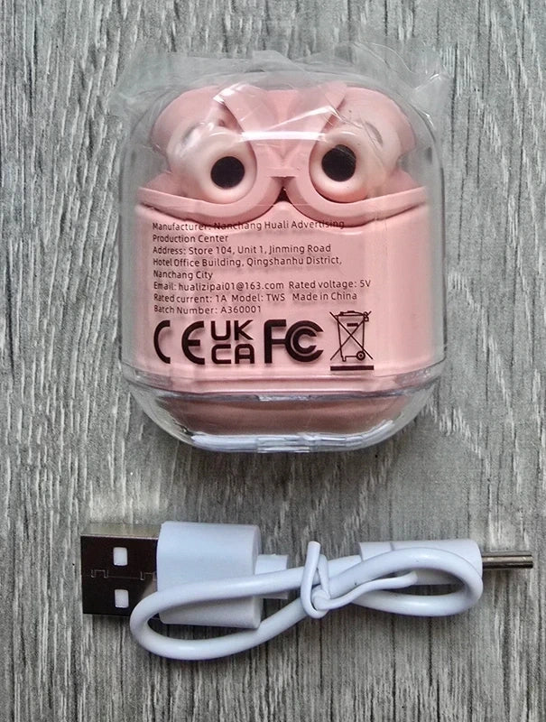 Transparante Oordopjes - Roze Bluetooth Earbuds - HiFi