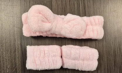 ZachteZorg Set - 3-Delige Skincare Hoofdband & Polsband Set